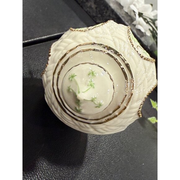 Irish Blessing Porcelain Ornament With Gold Accents & Scenic Design - Picture 9 of 10